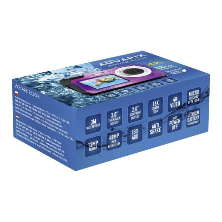 Easypix Aquapix W3048 Edge 13Megapixel Purple Digitalkamera
